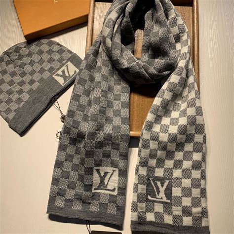 lv hat and scarf set.